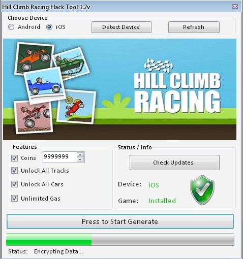 hill climb racing cheat engine